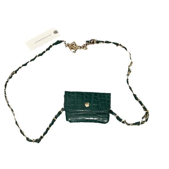 Anthropologie | Bags | Anthropologie Faux Leather Belt Chain 